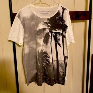Medium, White and black, H&M T-shirt